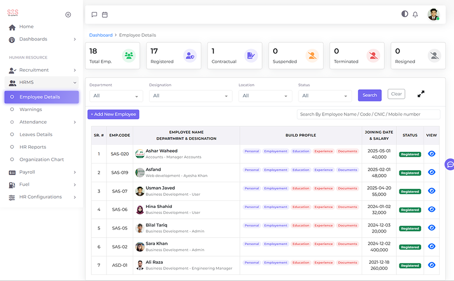 hrms-software-employee-profile