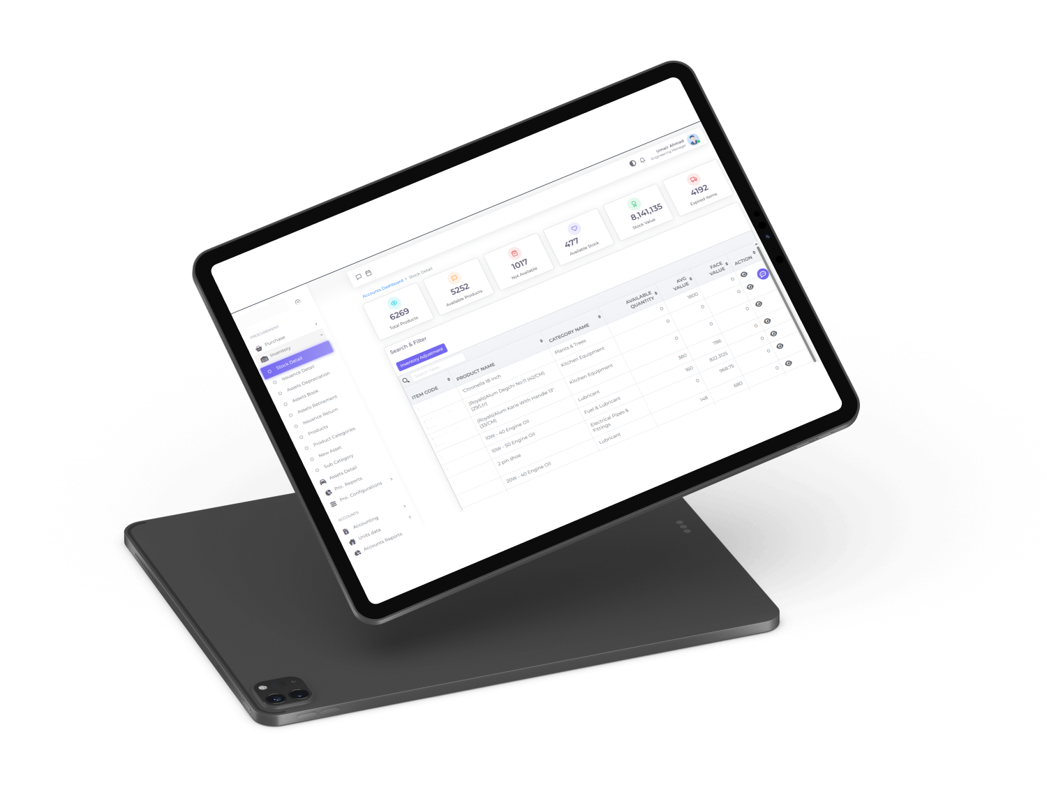 Inventory Management Software Interface