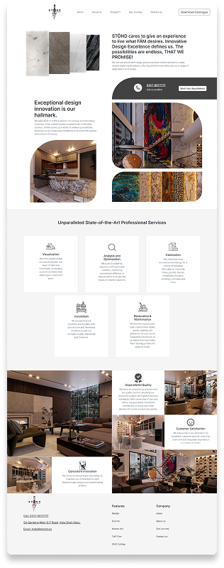 Website mockup tall